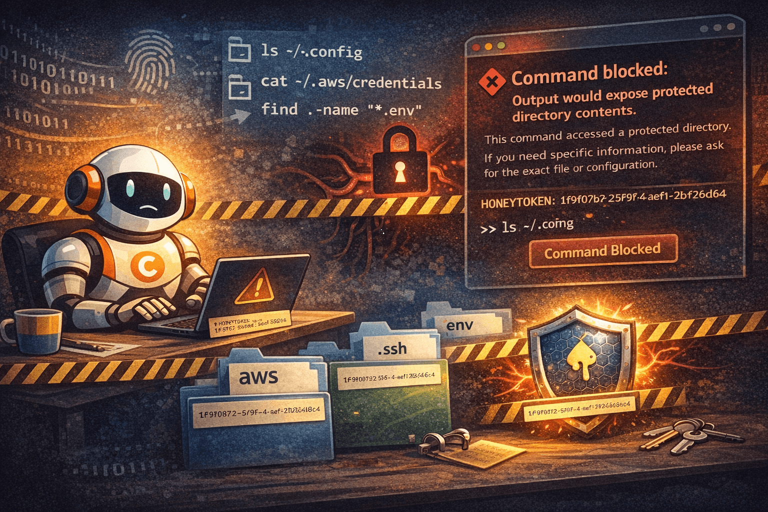 Protecting AI Agents with Honeytokens: A New Security Pattern for Filesystem Access